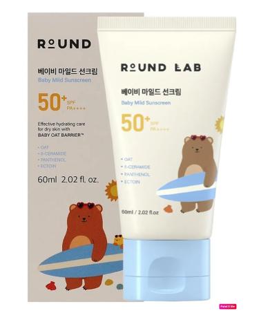 round lab Children's Sunblock Baby Mild Sunscreen SPF 50+ PA ++++ (60ml)