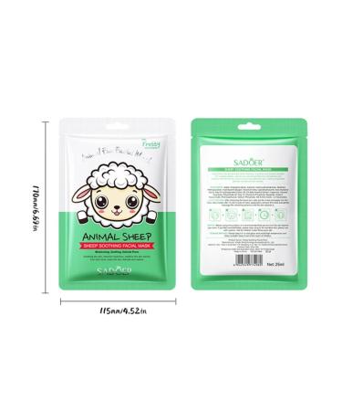 Beautiful Box Facial face mask with animals Animal Mask set 6 pcs - Buy Online on GoSupps.com