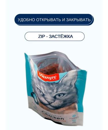 wanpy Cat a treat for cats chicken cod 80 g 2 pcs - Buy Online on GoSupps.com