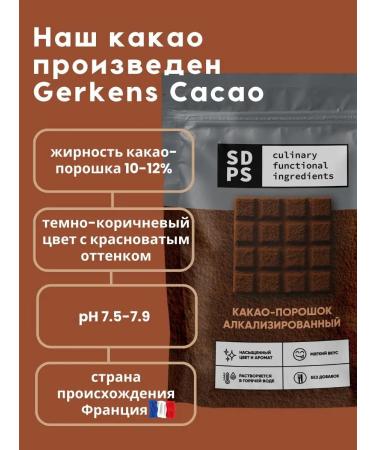 SDPS culinary functional ingredients Cocoa-gang natural Alkalized 200 g - Buy Online on GoSupps.com