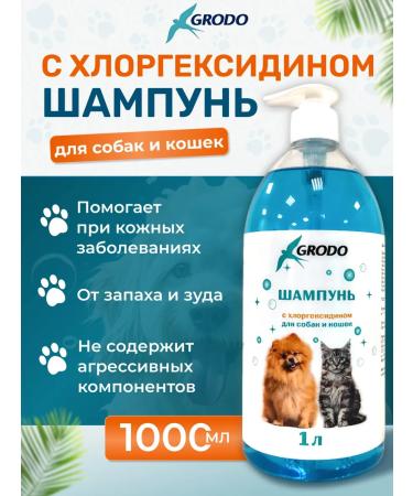 GRODO Shampoo for dogs and cats with chlorhexidine 1 liter
