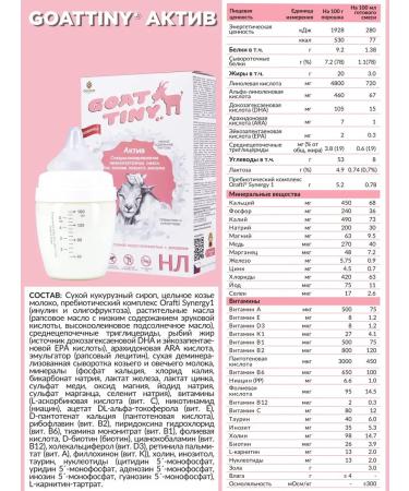 GOATTINY Mixture of low -lactose asset on goat milk 700 g - Buy Online on GoSupps.com