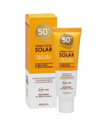 Deliplus Sunscreen for face cream waterproof SPF 50 50ml