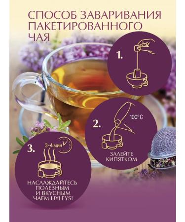 HYLEYS Black tea with thyme spike 2 pcs* 25 pack - Buy Online on GoSupps.com