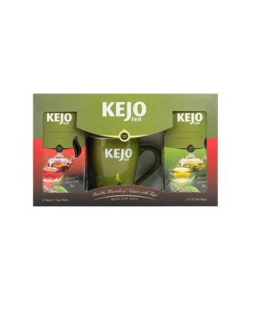 KEJOfoods Set Tea+Cup (Green 25 Pack+Black 25 Pack) 2 pcs - Buy Online on GoSupps.com