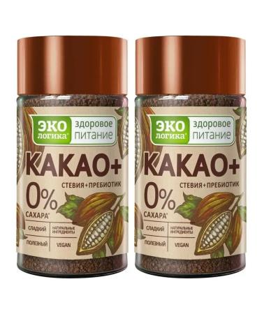 EcoLogic Cocoa "cocoa plus" soluble 125 grams 2 pieces (without sugar)