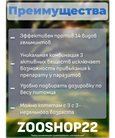 AVZ Dironet 200 tablets from worms for cats and kittens 2 pcs - Buy Online on GoSupps.com