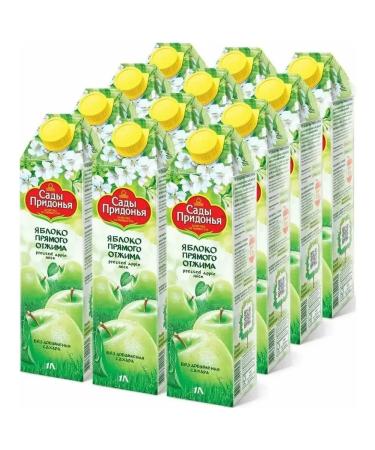 Gardens of Pridonya Direct -press apple juice in a set of 12 pcs. 1 l