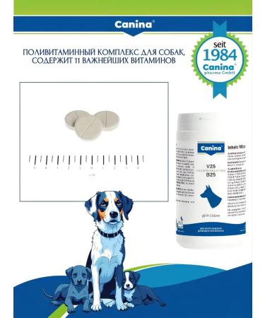 Canina pharma GmbH Vitamins for dogs and puppies for immunity V25 (60Tab.) - Buy Online on GoSupps.com