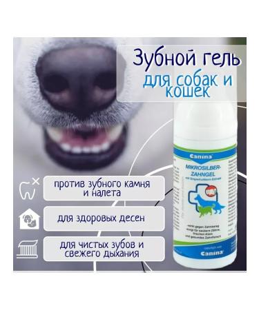 Canina pharma GmbH Dog teeth gel grooming and care of Mikrosilberzahngel 50ml - Buy Online on GoSupps.com