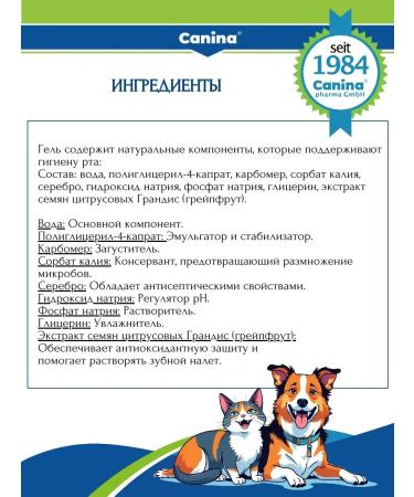 Canina pharma GmbH Dog teeth gel grooming and care of Mikrosilberzahngel 50ml - Buy Online on GoSupps.com