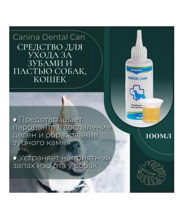 Canina pharma GmbH Gel toothpaste for dogs cats Canina Dental Can 100ml - Buy Online on GoSupps.com