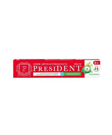 PRESIDENT Children's toothpaste of strawberries 6+ years 70 g