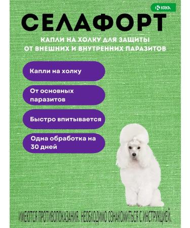 SELAFORT for dogs 2.6-5kg 30 mg 0.25ml drops from fleas - Buy Online on GoSupps.com