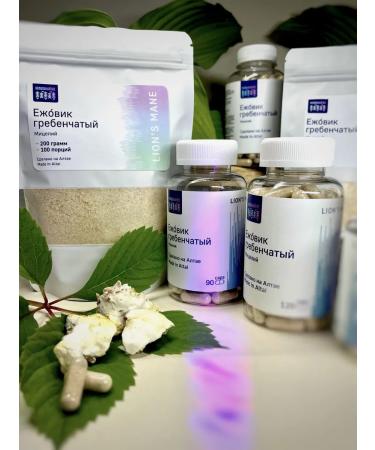 Ezhovik crested mycelium in capsules 60 pcs - Buy Online on GoSupps.com