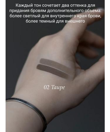 Belarusian cosmetics Shadows for eyebrows Relouis Pro Brow Powder tone 02 - Buy Online on GoSupps.com