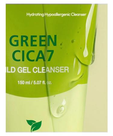 TheYEON Soft washing gel - Green Cica7 Mild Gel Cleanser - Buy Online on GoSupps.com