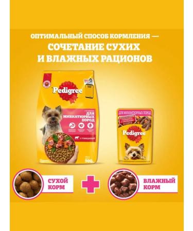 PEDIGREE Suy food for dogs miniature porod beef 500g - Buy Online on GoSupps.com