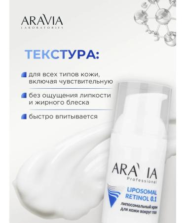 ARAVIA Skin cream around the eyes anti -aging retinol 0.1% 30ml - Buy Online on GoSupps.com