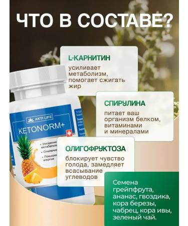 Ketonorm + tablets for weight loss. Effective fat burner - Buy Online on GoSupps.com