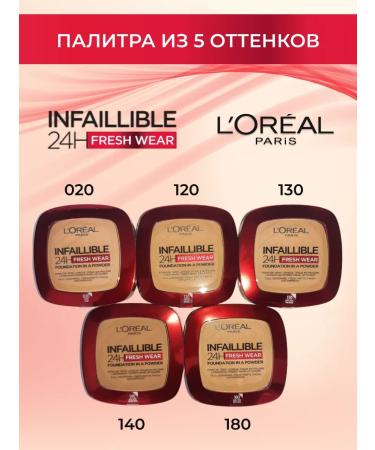 L'Oreal Paris Facial powder matting Infailible tone 120 - Buy Online on GoSupps.com