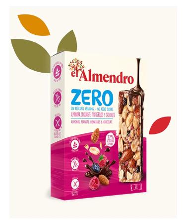 El Almendro Baton without sugar from almonds with berries and chocolate 120g