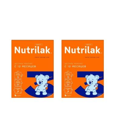 Nutrilak Dry Dry Milk from 12+ month No. 3 Children's 600 g 2 pieces