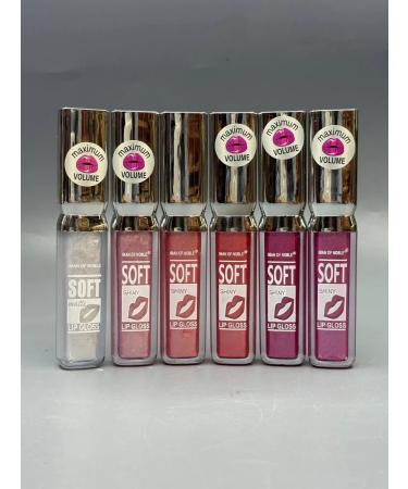 pomade Pearl lip gloss in a row of 6pcs