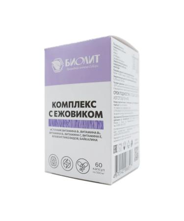 biolite Ezhovik creped for memory and attention 60 capsules - Buy Online on GoSupps.com