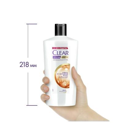 clear 3 pcs. Hair shampoo against dandruff 610 ml against hair loss - Buy Online on GoSupps.com