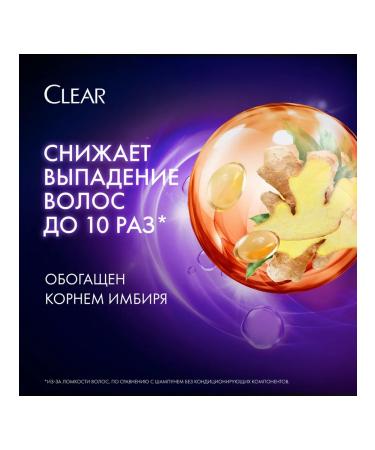 clear 5 pcs. Hair shampoo against dandruff 610 ml against hair loss - Buy Online on GoSupps.com