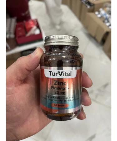 TurVital Zinc Picolinate 25 Mg 60 tablets