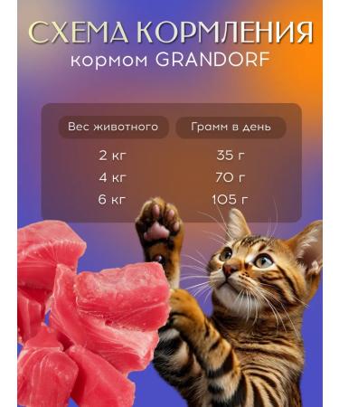 Grandorf Cat food for a wet tuna fillet with salmon 70 g - Buy Online on GoSupps.com