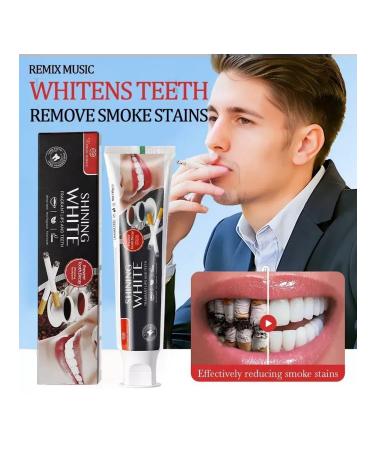 Toothpaste whitening with the taste of coffee