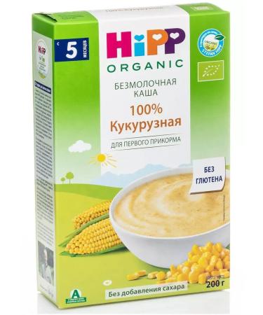 Hipp Organic corn porridge without milk - 5 months200g. -6pcs - Buy Online on GoSupps.com