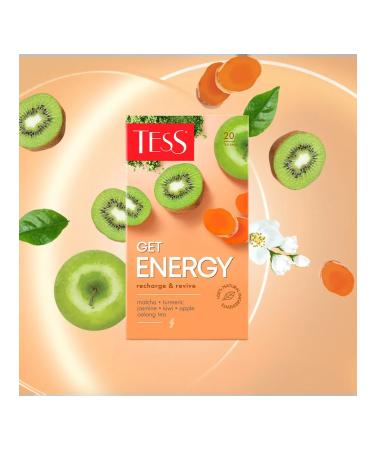 TESS Get Energy tea in bags 20 pcs - Buy Online on GoSupps.com