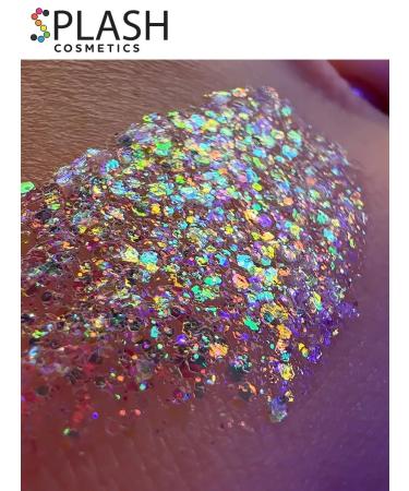 Splash Glitter gel glistening of face makeup Diamond Yellow - Buy Online on GoSupps.com