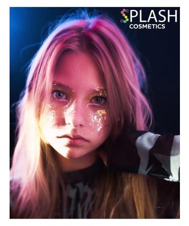 Splash Glitter gel glistening of face makeup Diamond Yellow - Buy Online on GoSupps.com