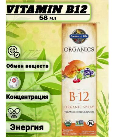 Garden of Life Vitamin B12 organic vitamin B12 in the form of a spray 58 mg