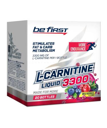 Be First L-Carnitine L-Carnitine 3300 20 AMP Forest Berries