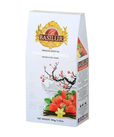 Basilur Tea white strawberries and vanilla 100 g - Buy Online on GoSupps.com