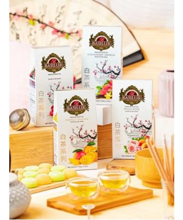 Basilur Tea white strawberries and vanilla 100 g - Buy Online on GoSupps.com