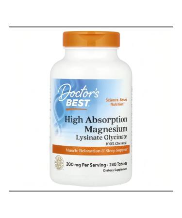 Doctors Best Doctor's Best 100%Helat Magnesium 100 mg 240pcs