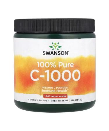 Swanson Vitamin C Vitamin C Powder 100% Pure 454 grams - Buy Online on GoSupps.com