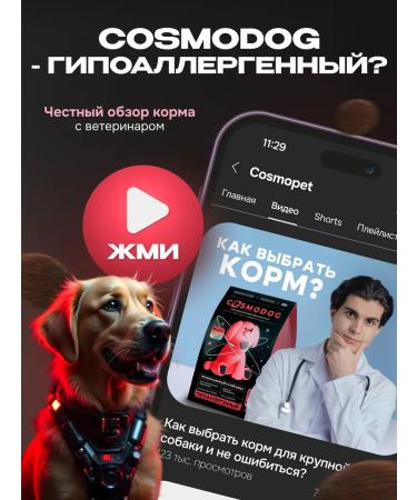 cosmodog Dog feed hypoallergenic with a probiotic turkey 2 kg - Buy Online on GoSupps.com