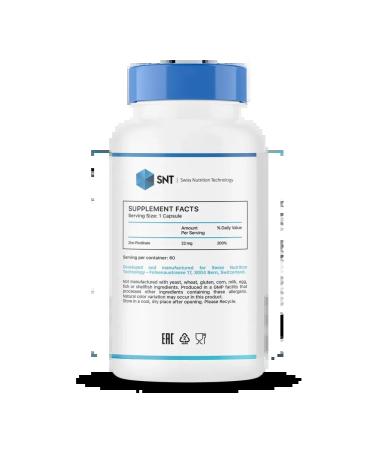 SNT Zinc Picolinate Zinc Picolinate 22 mg 60 capsules - Buy Online on GoSupps.com