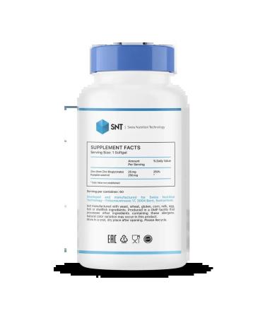 SNT Zinc Hhelat ZINC Chelate 25 mg 60 capsules - Buy Online on GoSupps.com