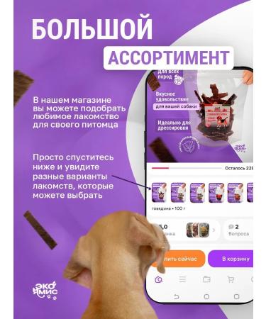 Eco Yamis Beef shirt 100 grams treats for dogs - Buy Online on GoSupps.com