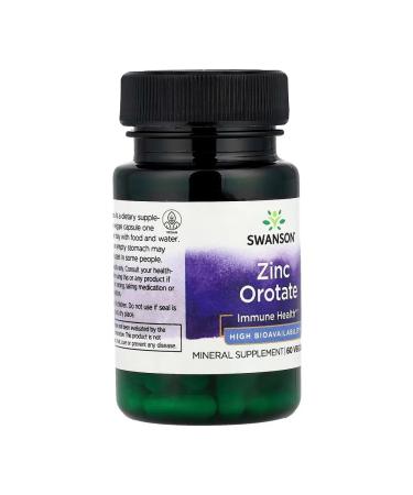 Swanson OROTAT Zinc 10 mg 60 capsules - Buy Online on GoSupps.com