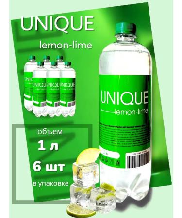 UNIQUE Drink of carbonated Lemon-Lime 6 pcs 1 liter